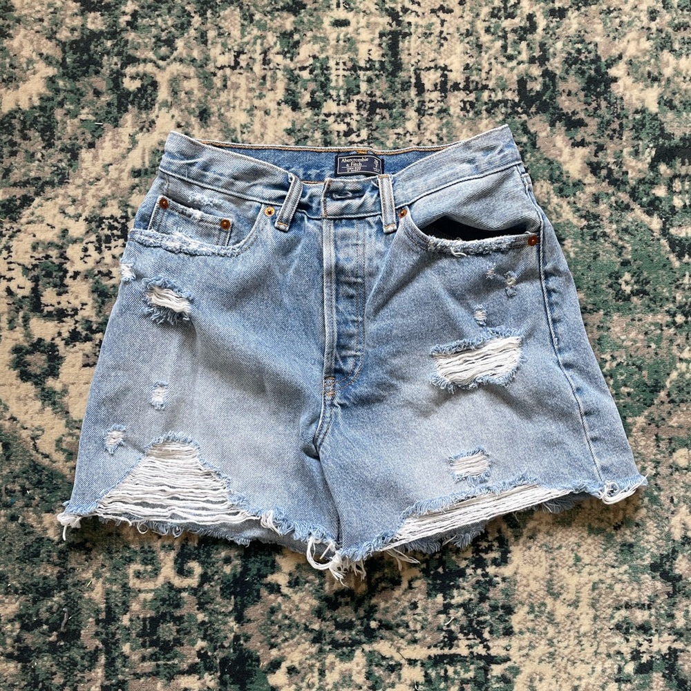High Rise 4” Jean Shorts - A&F